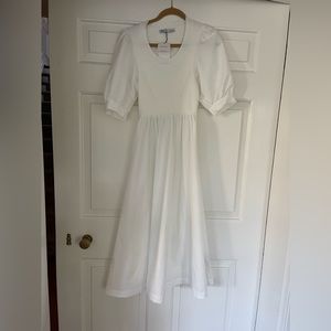 NWT Zara white long midi dress